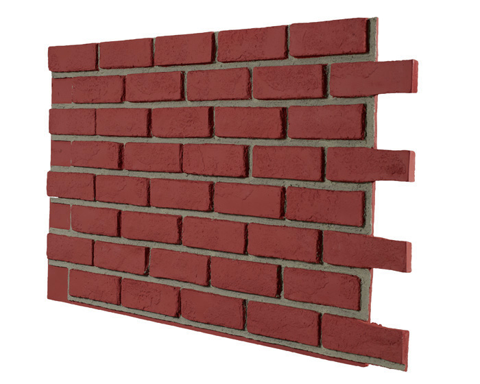 Tumbled Select Brick Interlock - Red Gray Grout